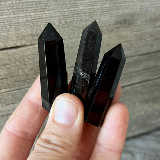 Black Obsidian Obelisk (Approx. 1 3/4”-2") 0885 Shop Wholesale Crystals