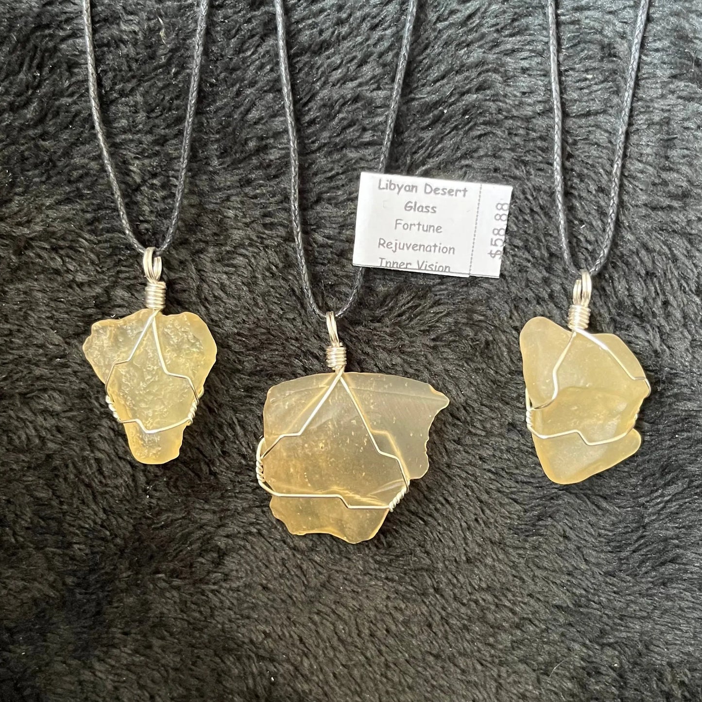 Libyan Glass Wire Wrapped Necklace NCK-2699 Shop Wholesale Crystals