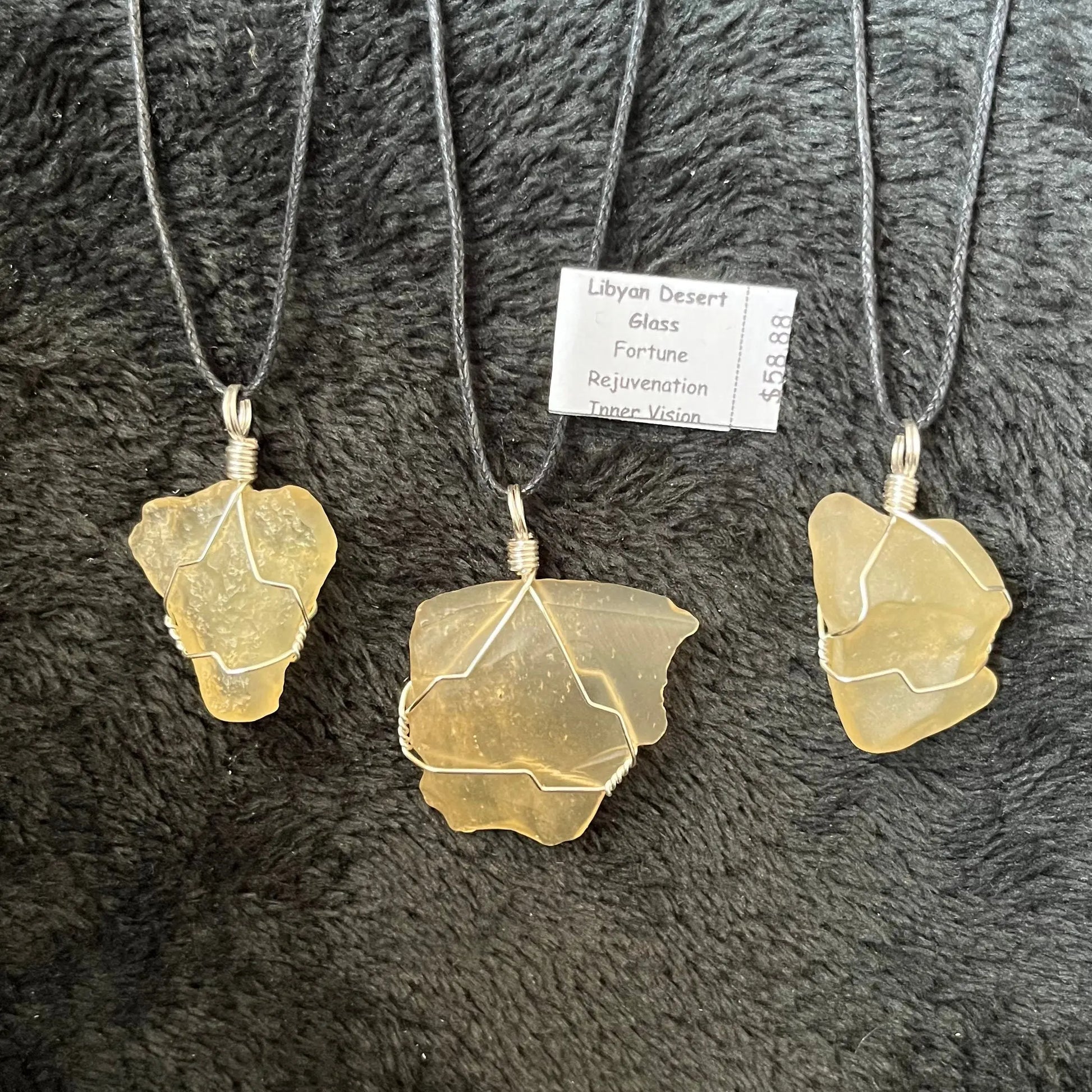 Libyan Glass Wire Wrapped Necklace NCK-2699 Shop Wholesale Crystals