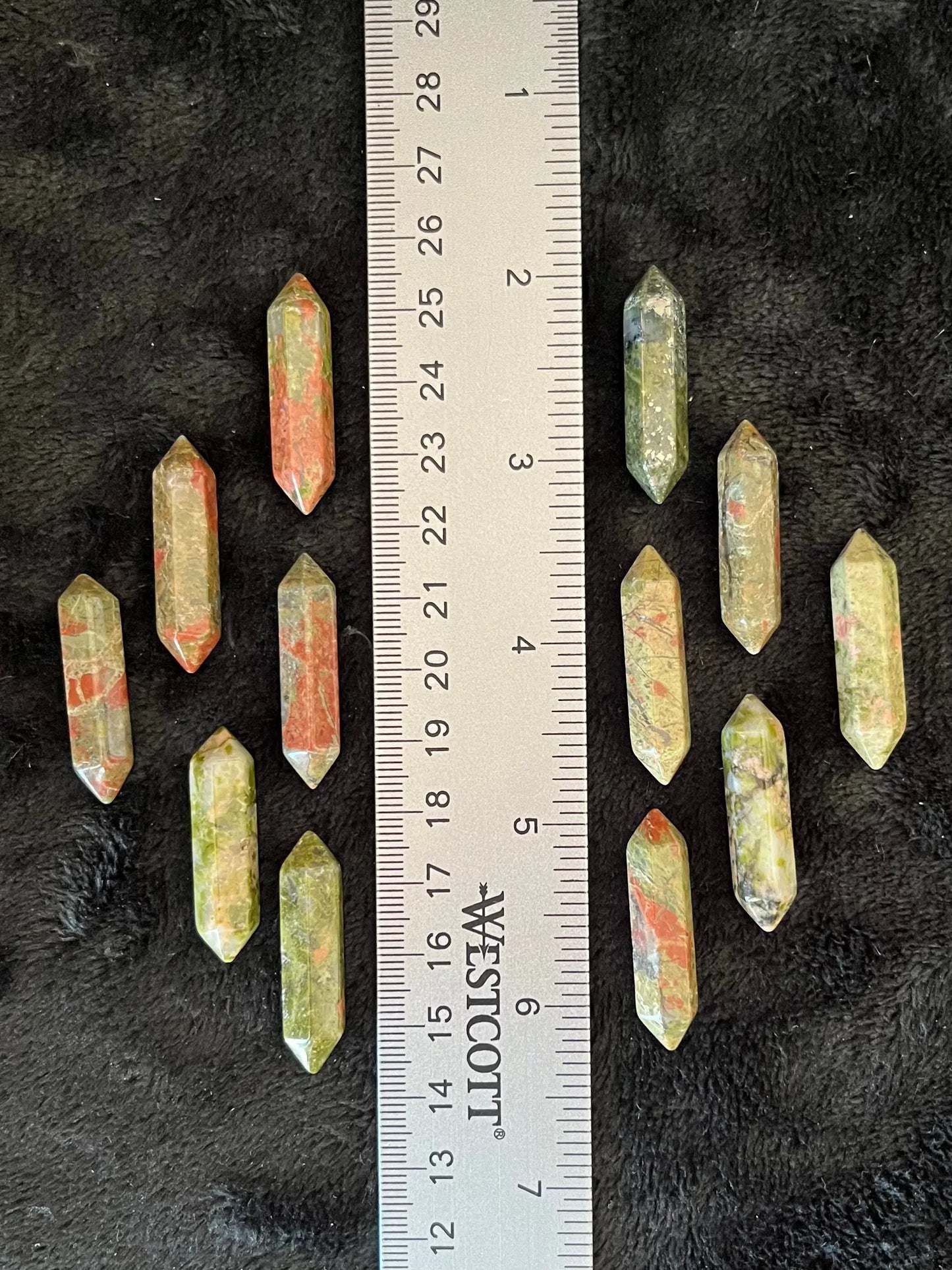 Unakite Jasper Double Point (Approx. 1 1/8”) T-0010 Shop Wholesale Crystals