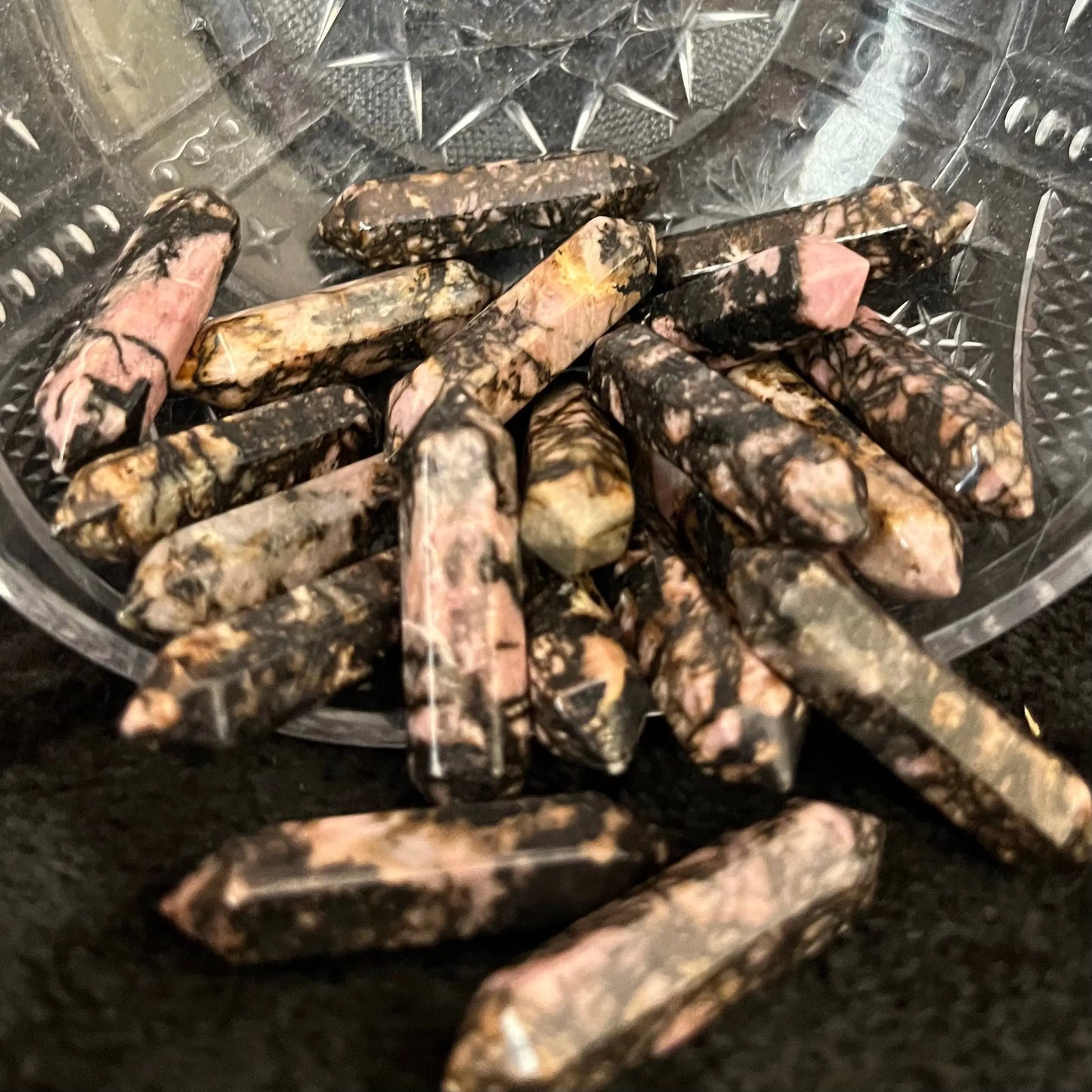 Rhodonite Double Point (Approx. 1 1/8”) T-0033 Shop Wholesale Crystals