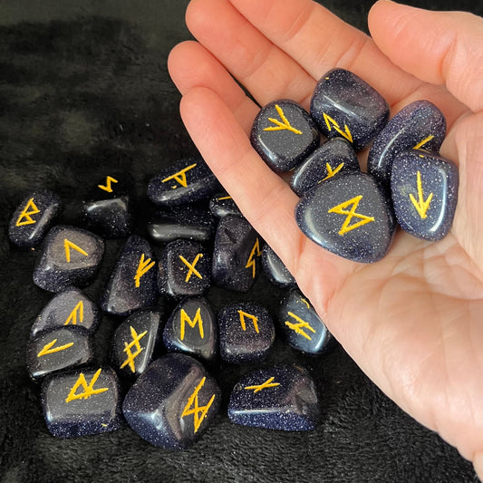 Blue Goldstone 25 Piece Rune Kit KIT-0034