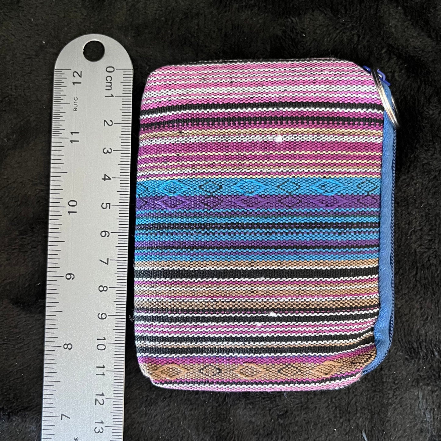 Coin Purse, Indigo and Purple Tones (Approx. 9X12cm) BAG-0074