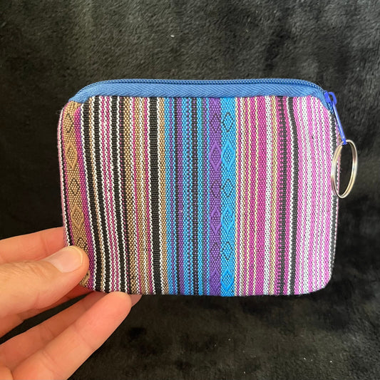 Coin Purse, Indigo and Purple Tones (Approx. 9X12cm) BAG-0074