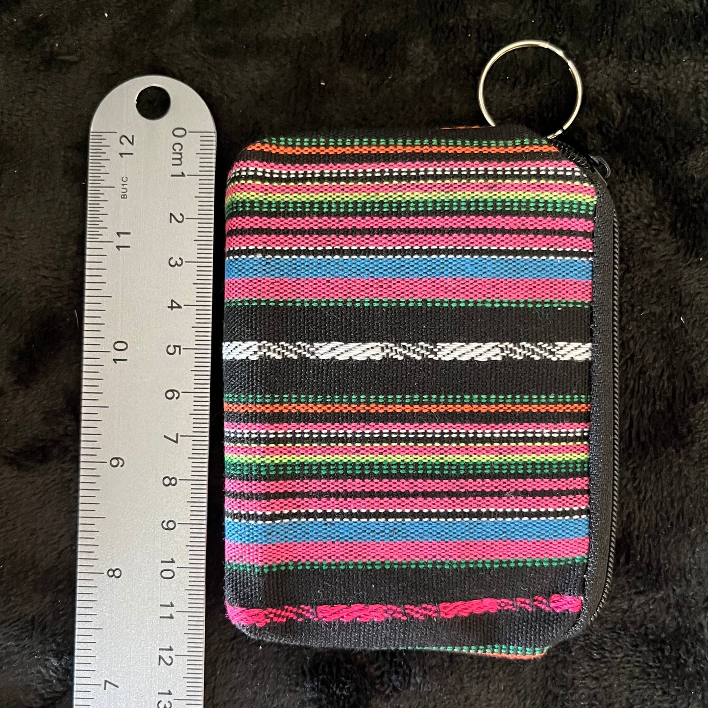 Coin Purse,  Black and Gem Tones (Approx. 9X12cm) BAG-0072