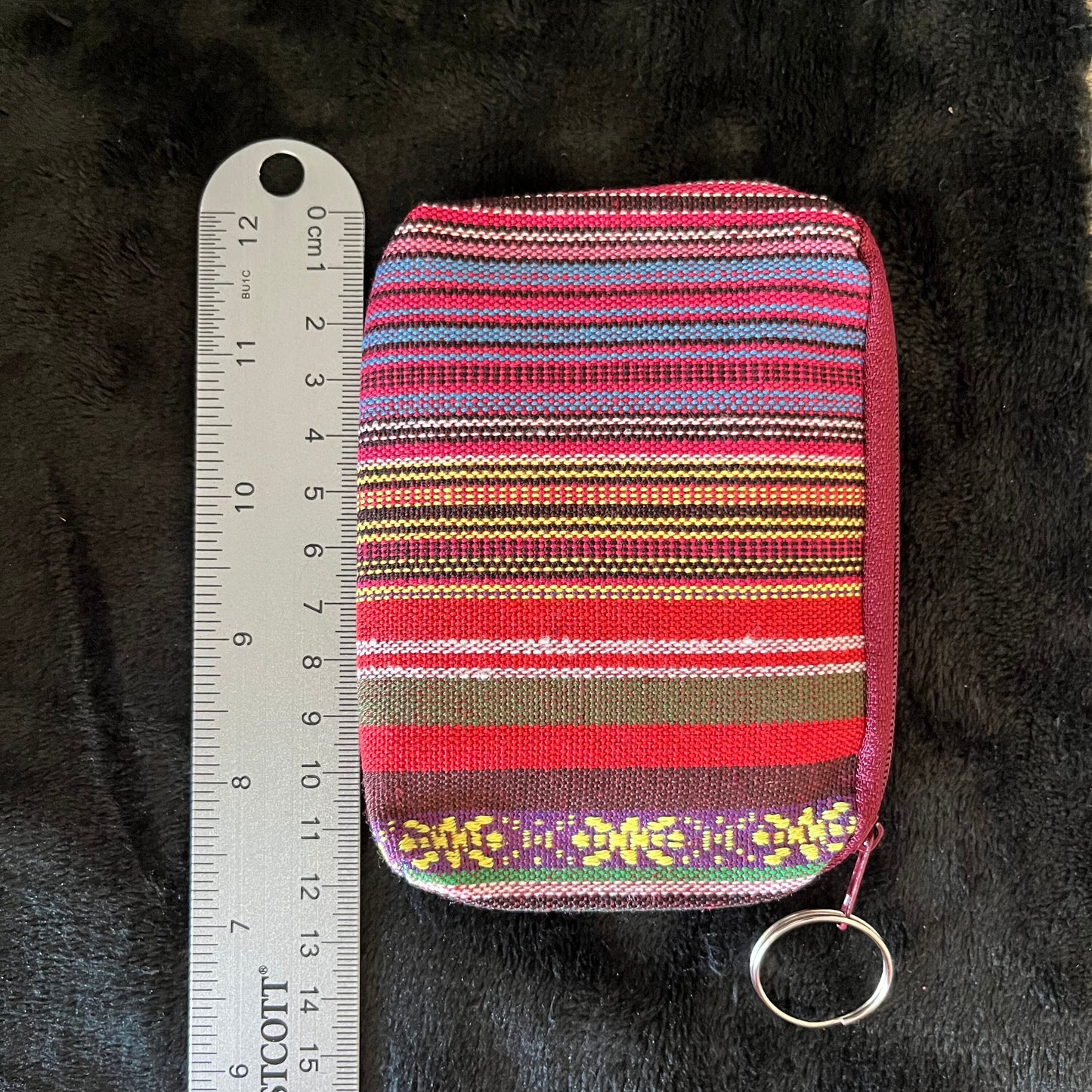 Coin Purse, Plum and Winter Tones (Approx. 9X12cm) BAG-0070