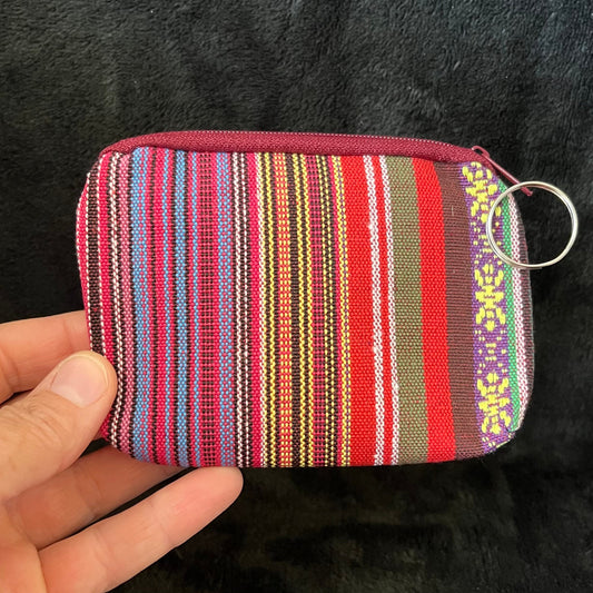 Coin Purse, Plum and Winter Tones (Approx. 9X12cm) BAG-0070