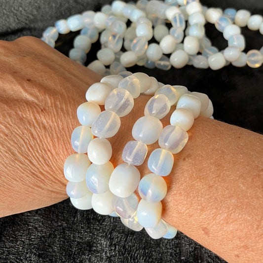 Opalite  Chunky Pebble Bracelet BRC-0215