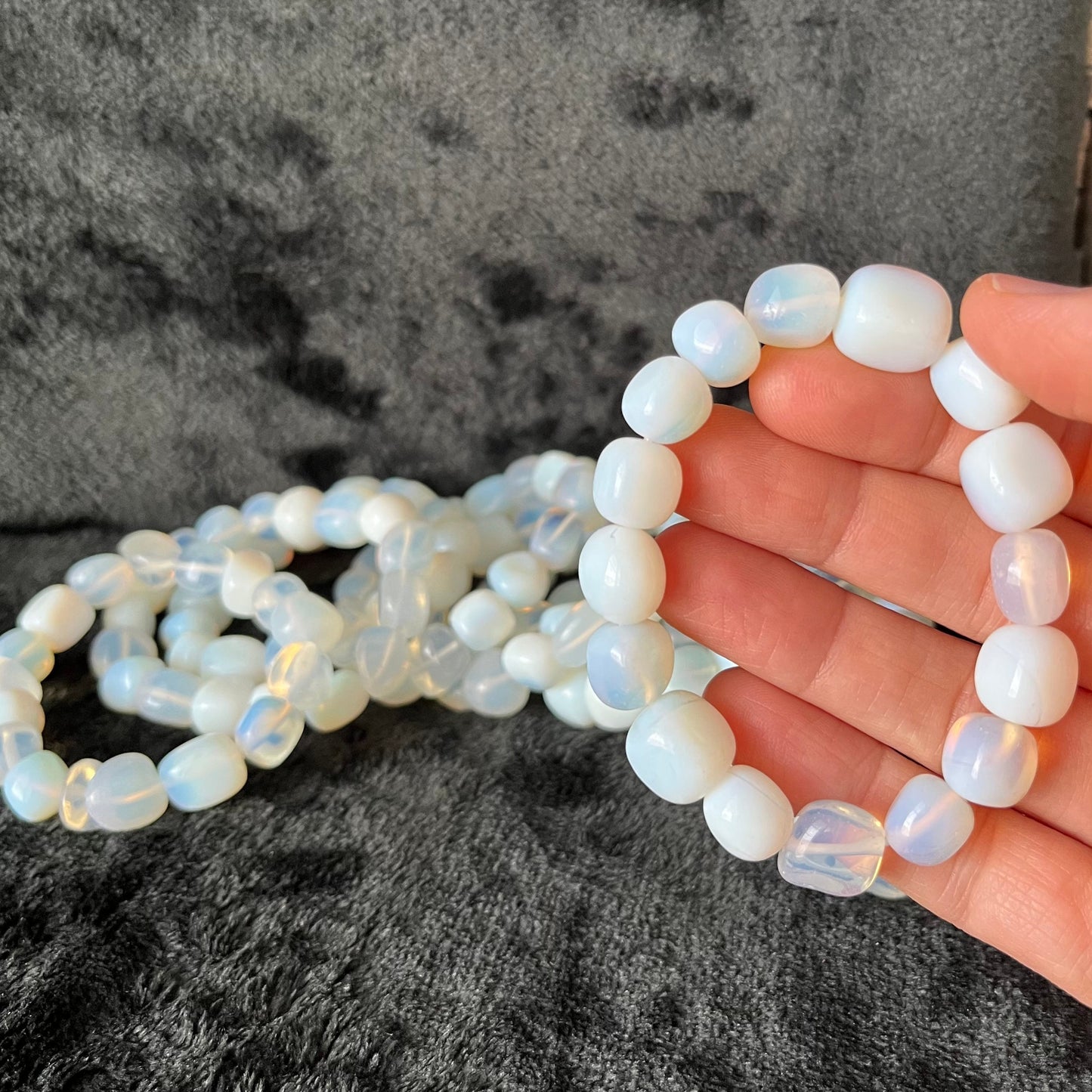 Opalite  Chunky Pebble Bracelet BRC-0215