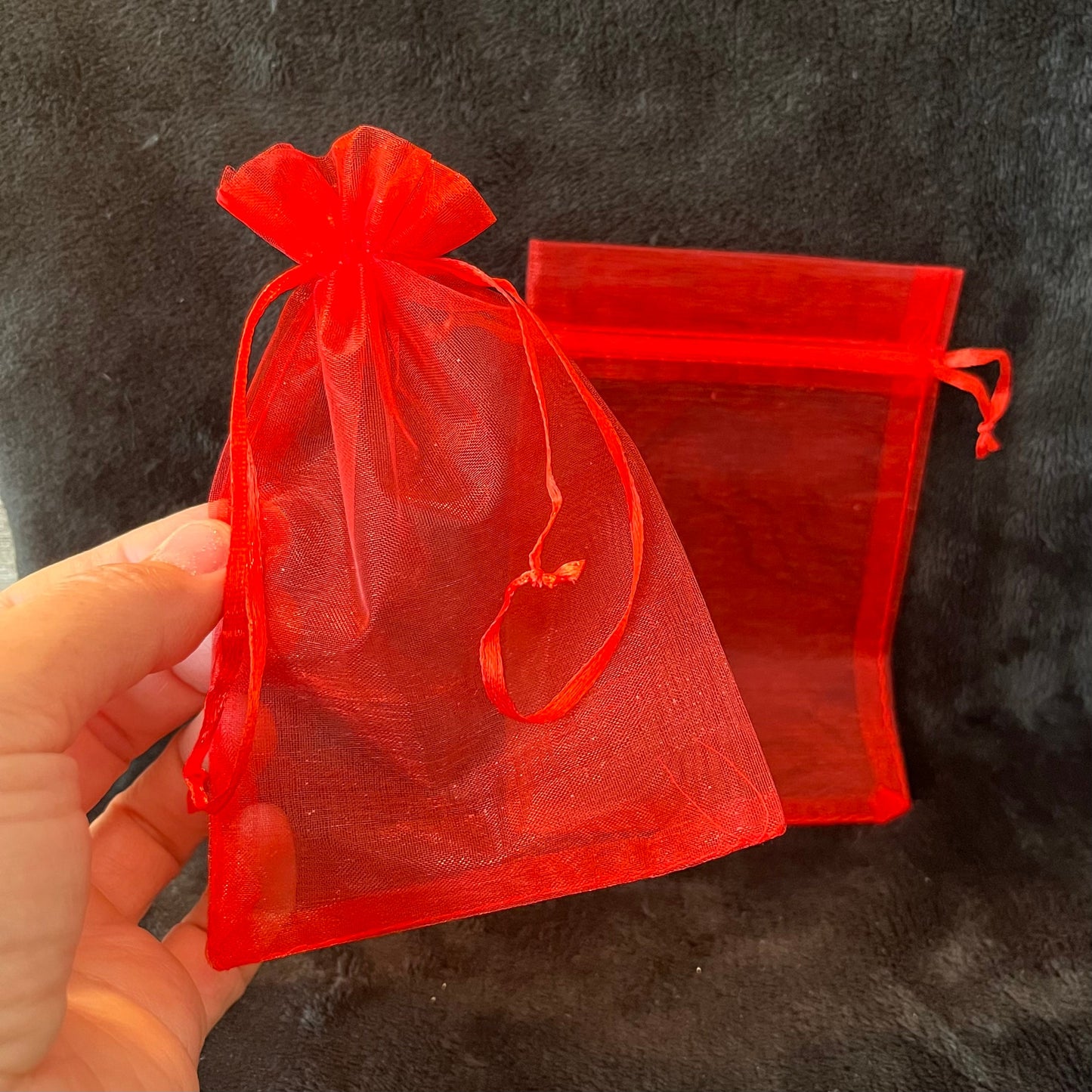 Red Organza Bag (Approx. 4” x 6") BAG-0099