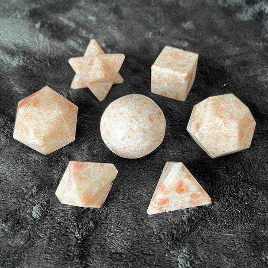 Sunstone 7-piece Sacred Geometry Set (Approx. 25mm) E-0034