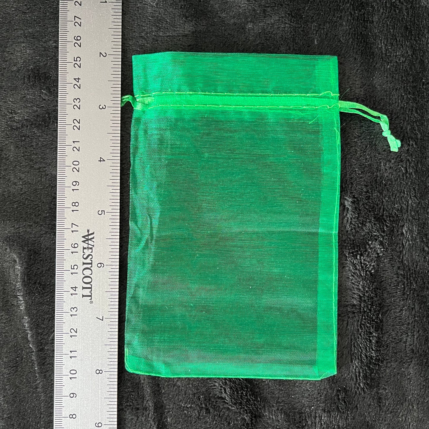 Green Organza Bag (Approx. 4” x 6") BAG-0103