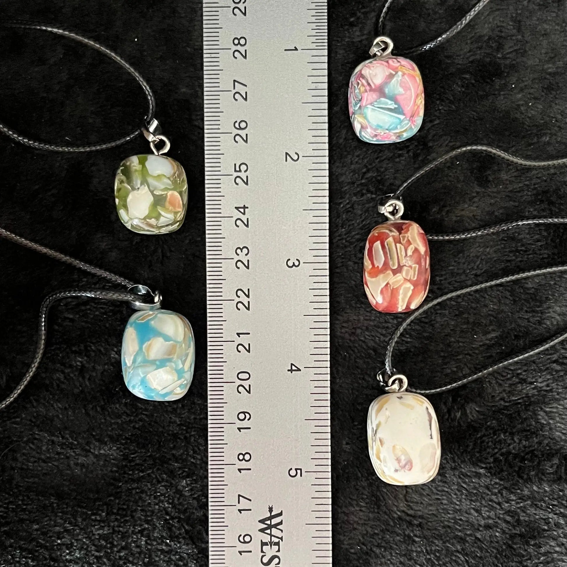 Tumbled Sea Shell Necklace (Resin), Assorted Colors 1181 Shop Wholesale Crystals