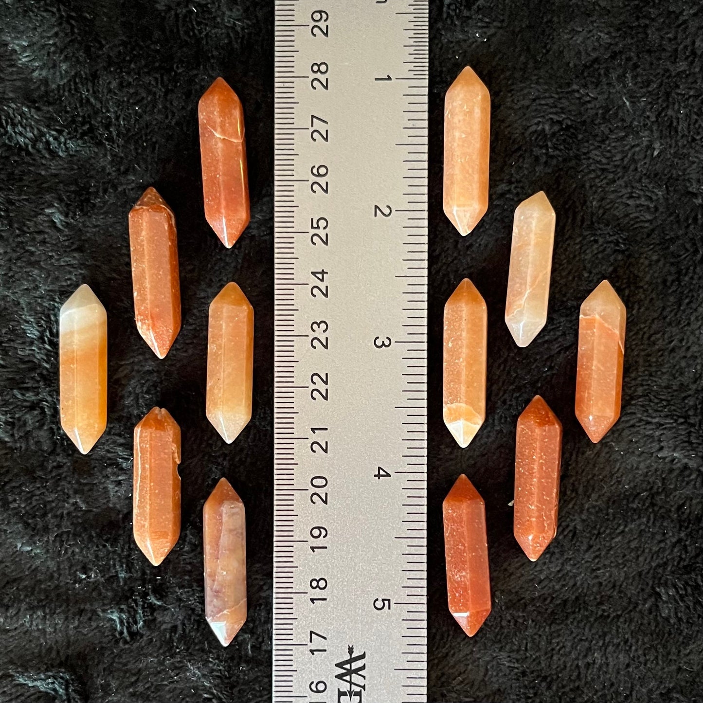 Orange Aventurine Double Point (Approx. 1 1/2”) T-0073