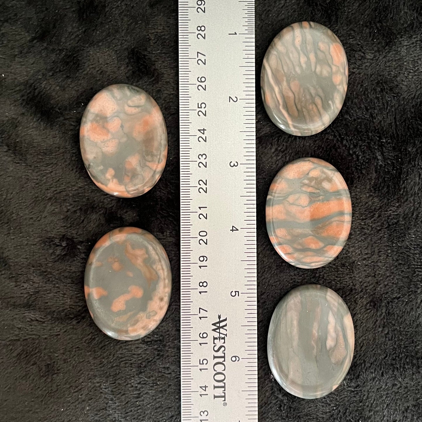 Snake Skin Jasper Worry Stone (Approx. 1 3/8" x 1 3/4")  1412