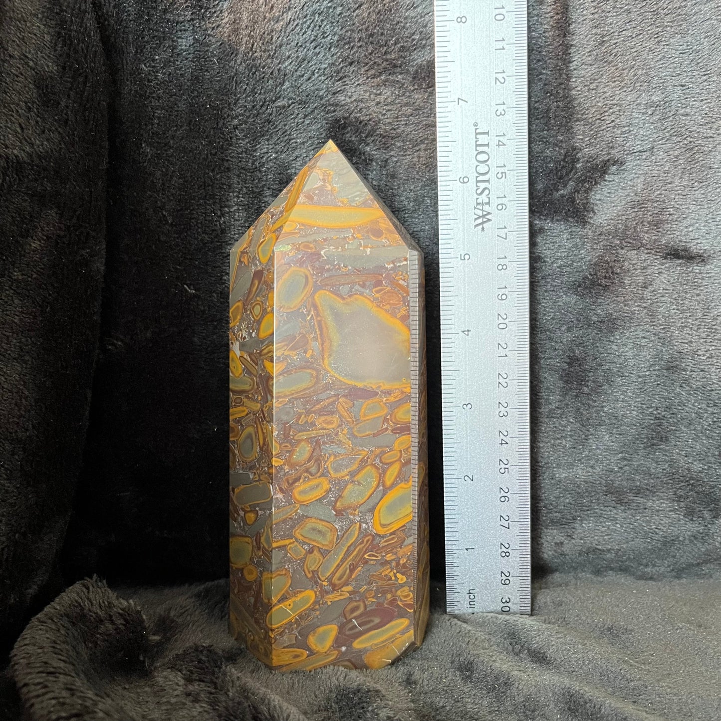 Bamboo Jasper Obelisk, Very Large, (Approx. 2.5-2.9lbs each) WO-0008