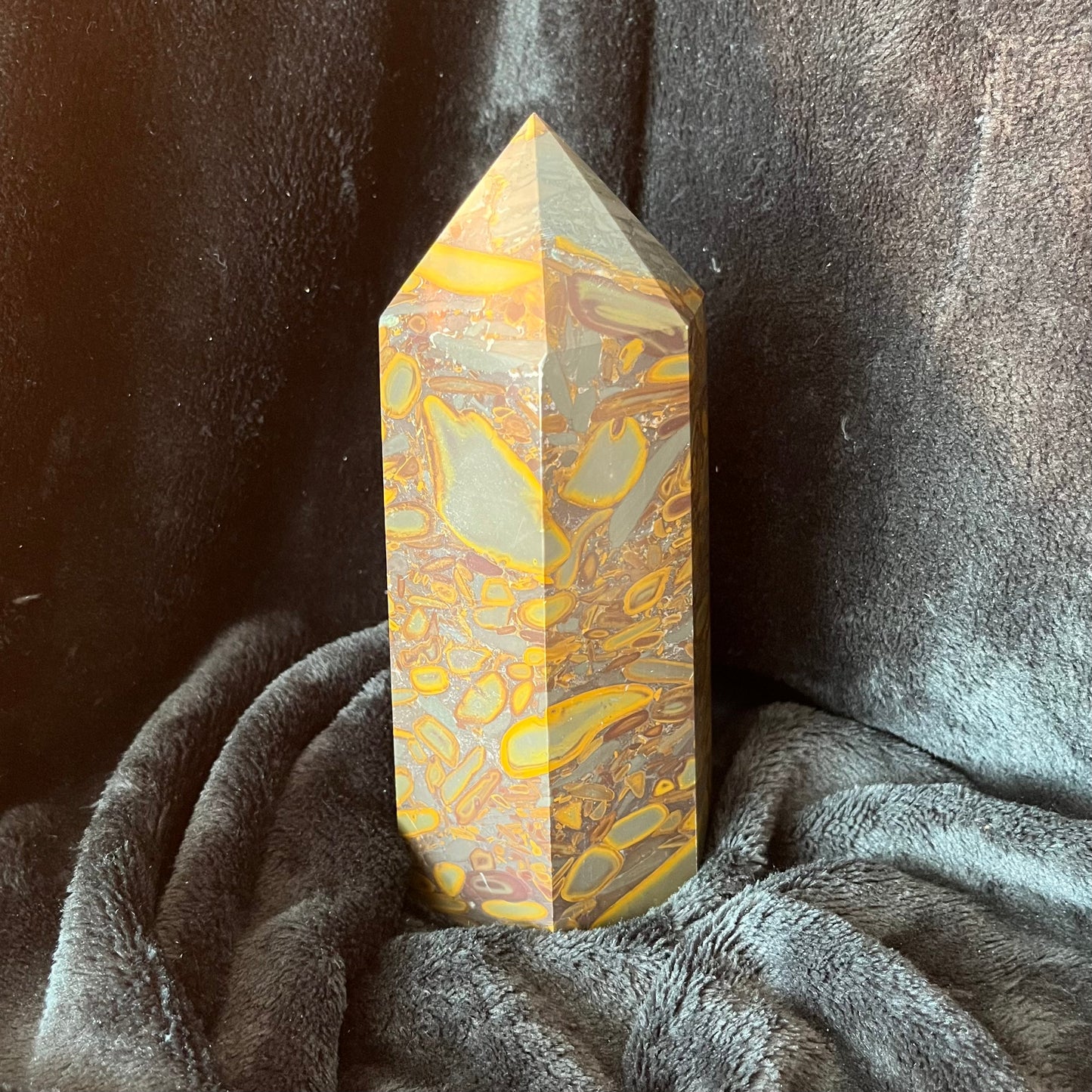 Bamboo Jasper Obelisk, Very Large, (Approx. 2.5-2.9lbs each) WO-0008