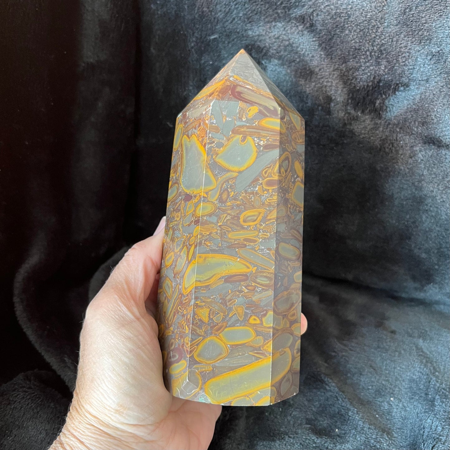 Bamboo Jasper Obelisk, Very Large, (Approx. 2.5-2.9lbs each) WO-0008