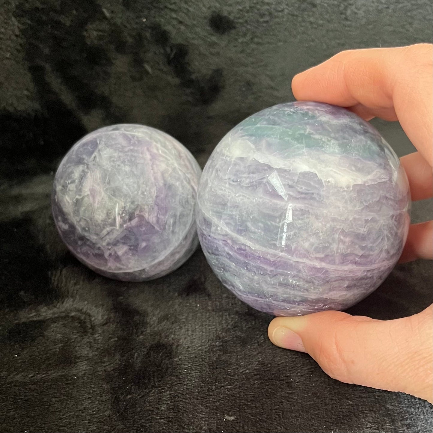 Fluorite Spheres, 1 Pound Lot (Approx. 60-85mm) WB-0010