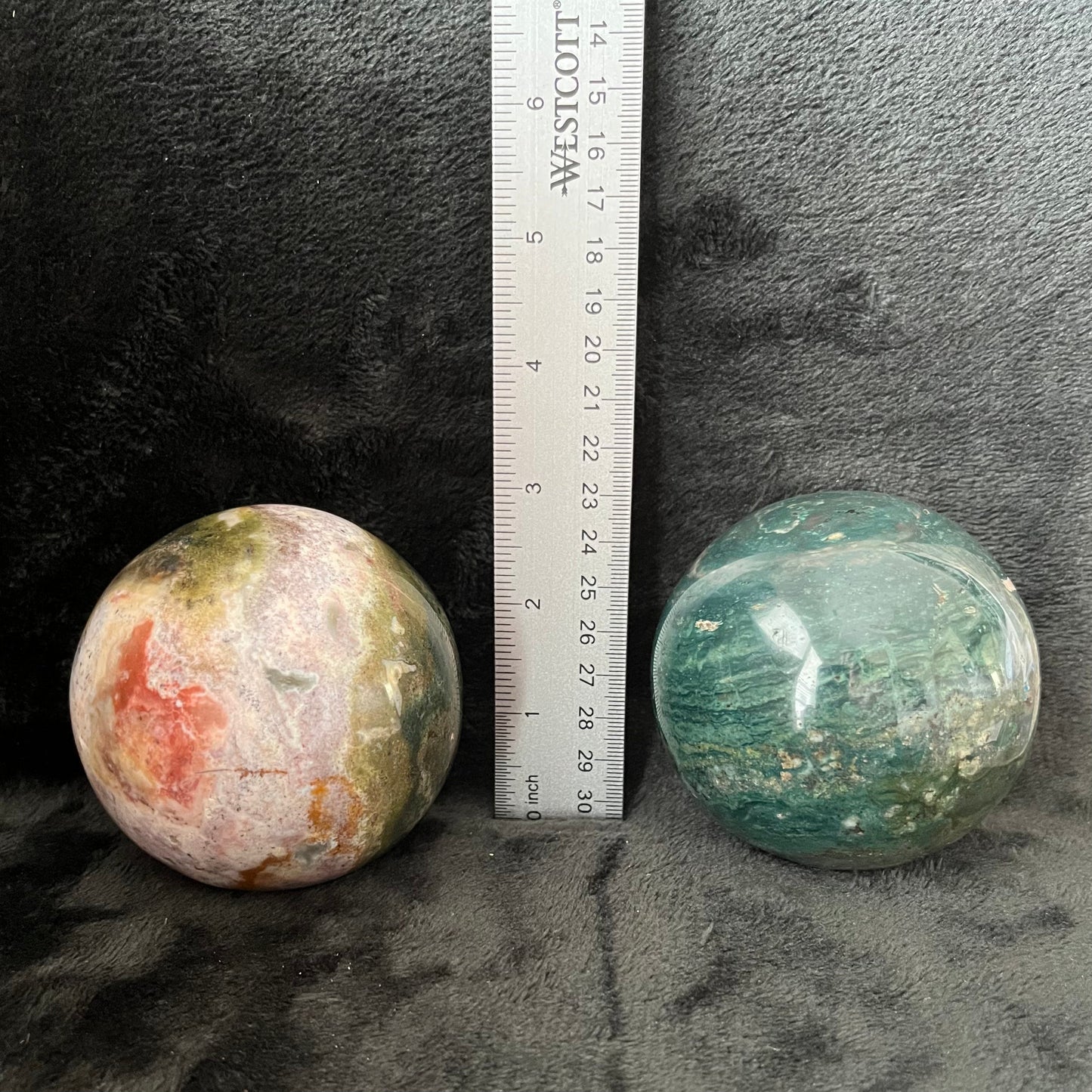 Ocean Jasper Sphere, 2 Pound Lot (Approx. 60-100mm) WB-0012