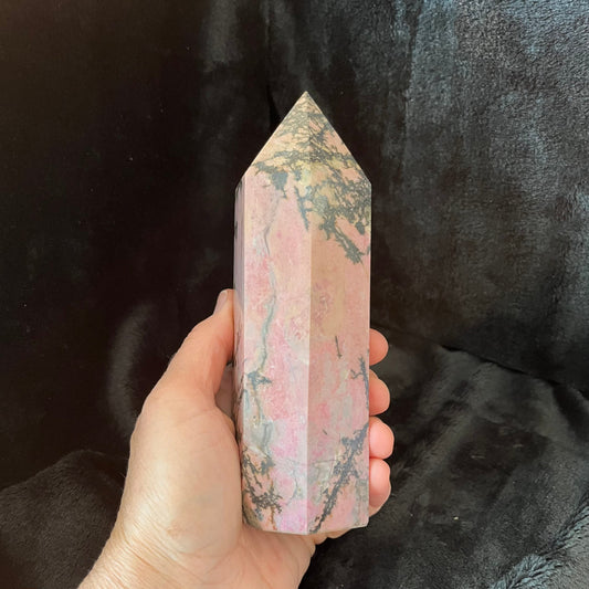 Rhodonite Obelisk, Very Large, (Approx 1.8-2.2 lbs each) WO-0007