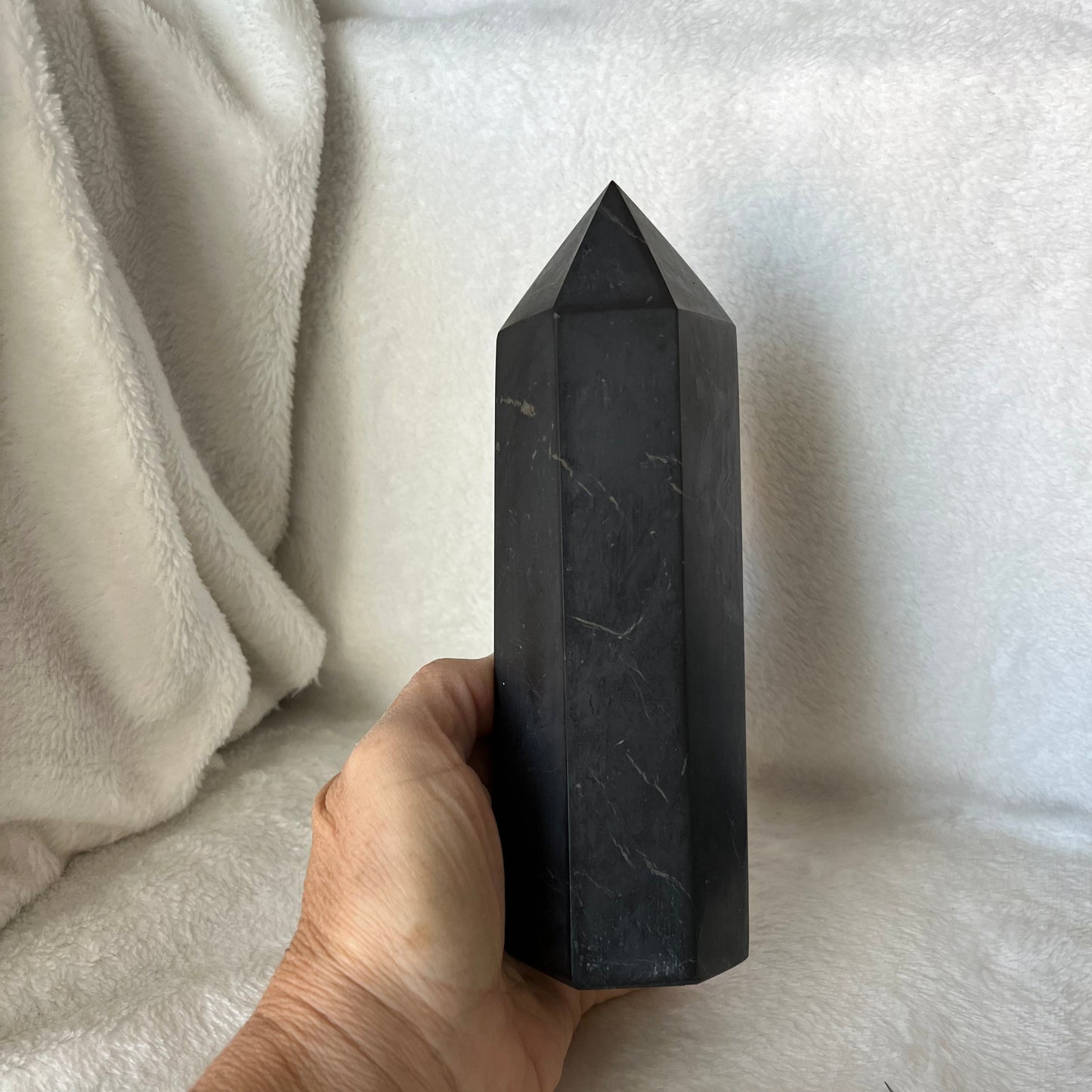 Shungite Obelisk, Large (Approx. 2lbs.) WO-0049