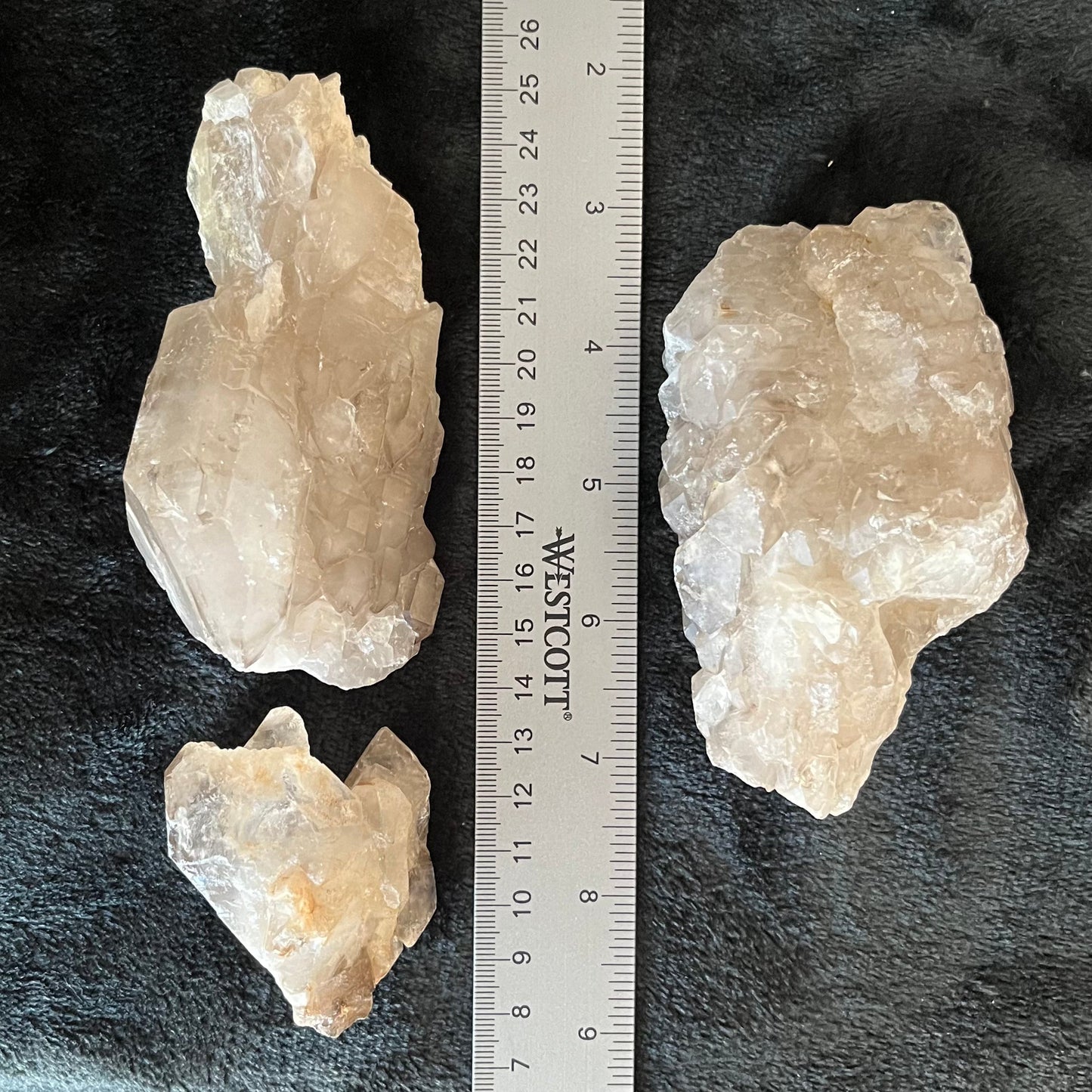 Smoky Elestial Quartz Cluster, 1 pound lot, Warrior, WC-0025