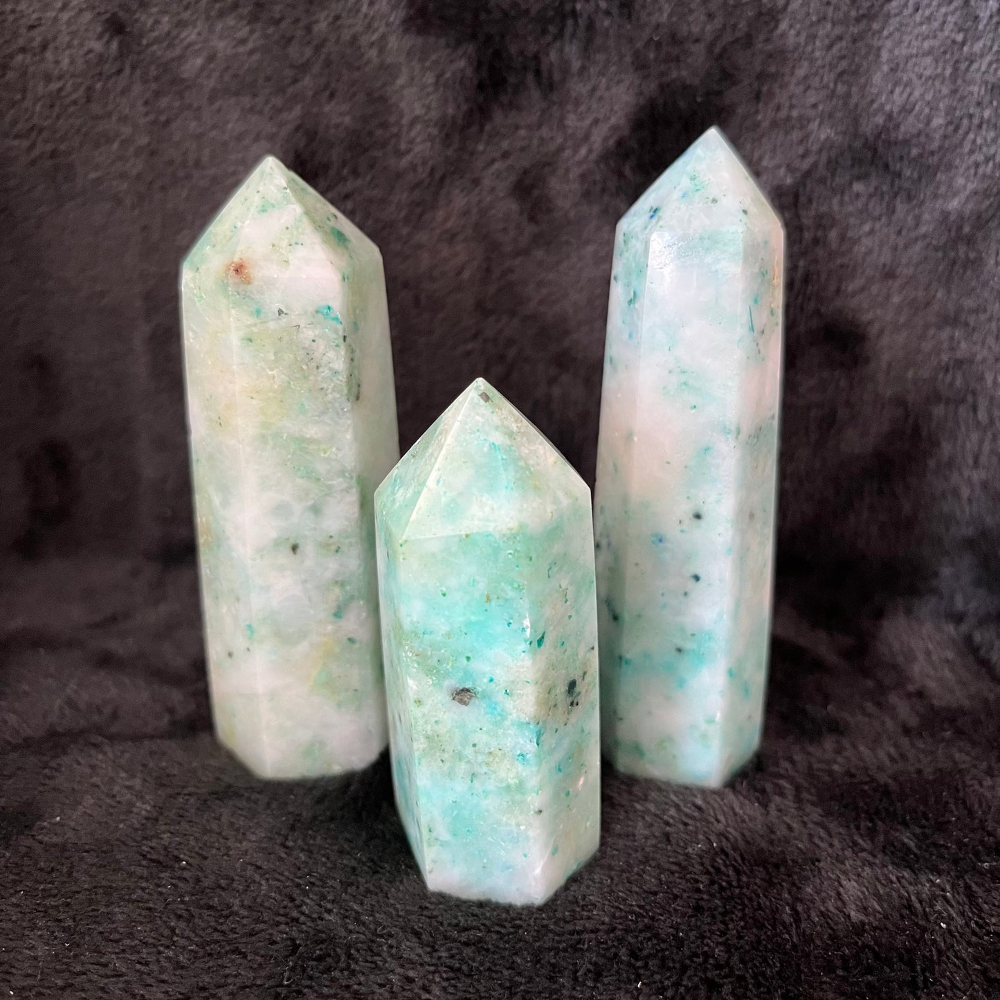 Spot Amazonite Obelisk , 1 pound, WO-0034