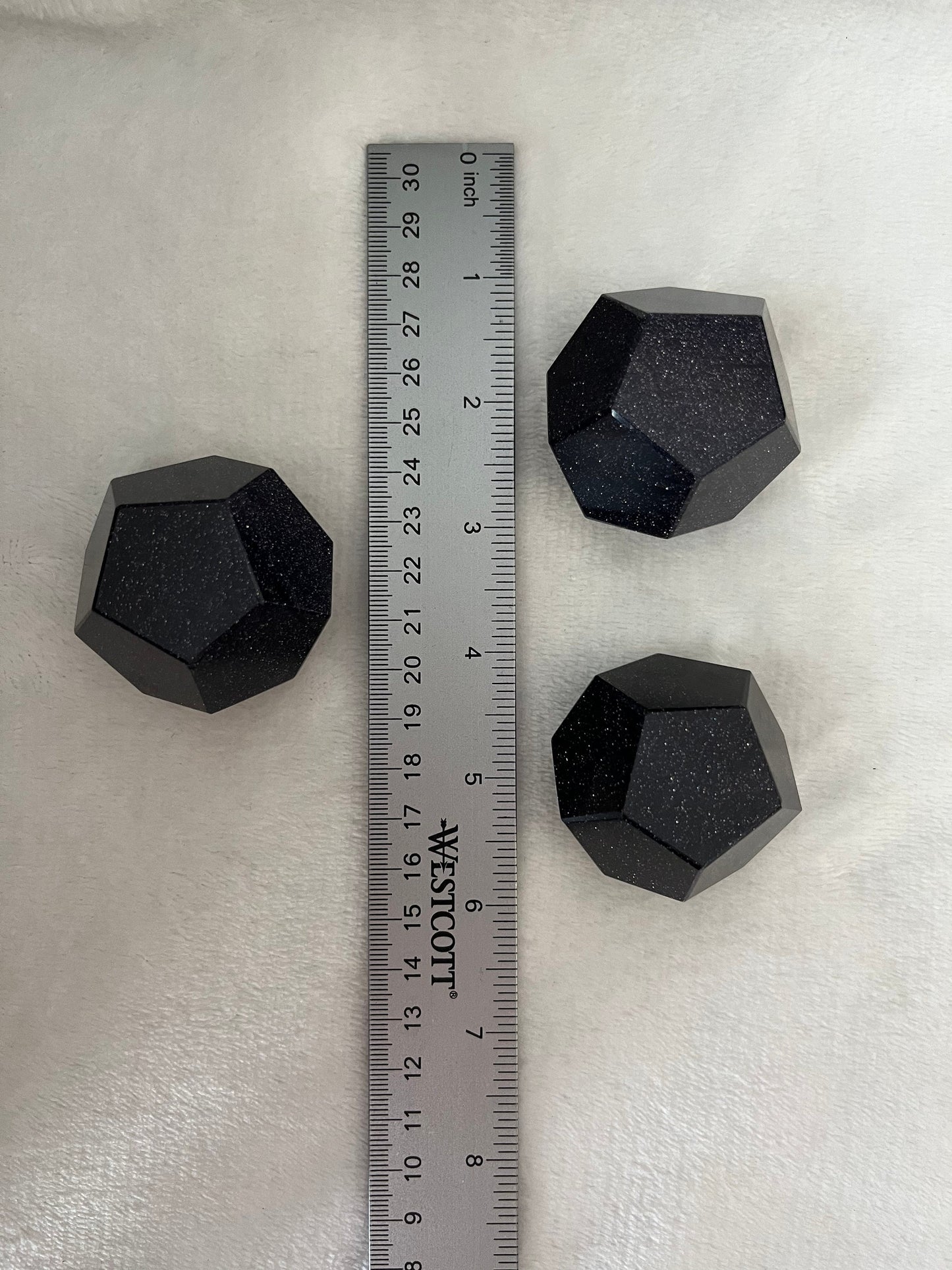 Blue Goldstone Dodecahedron (Approx. 45mm-55mm) 1467