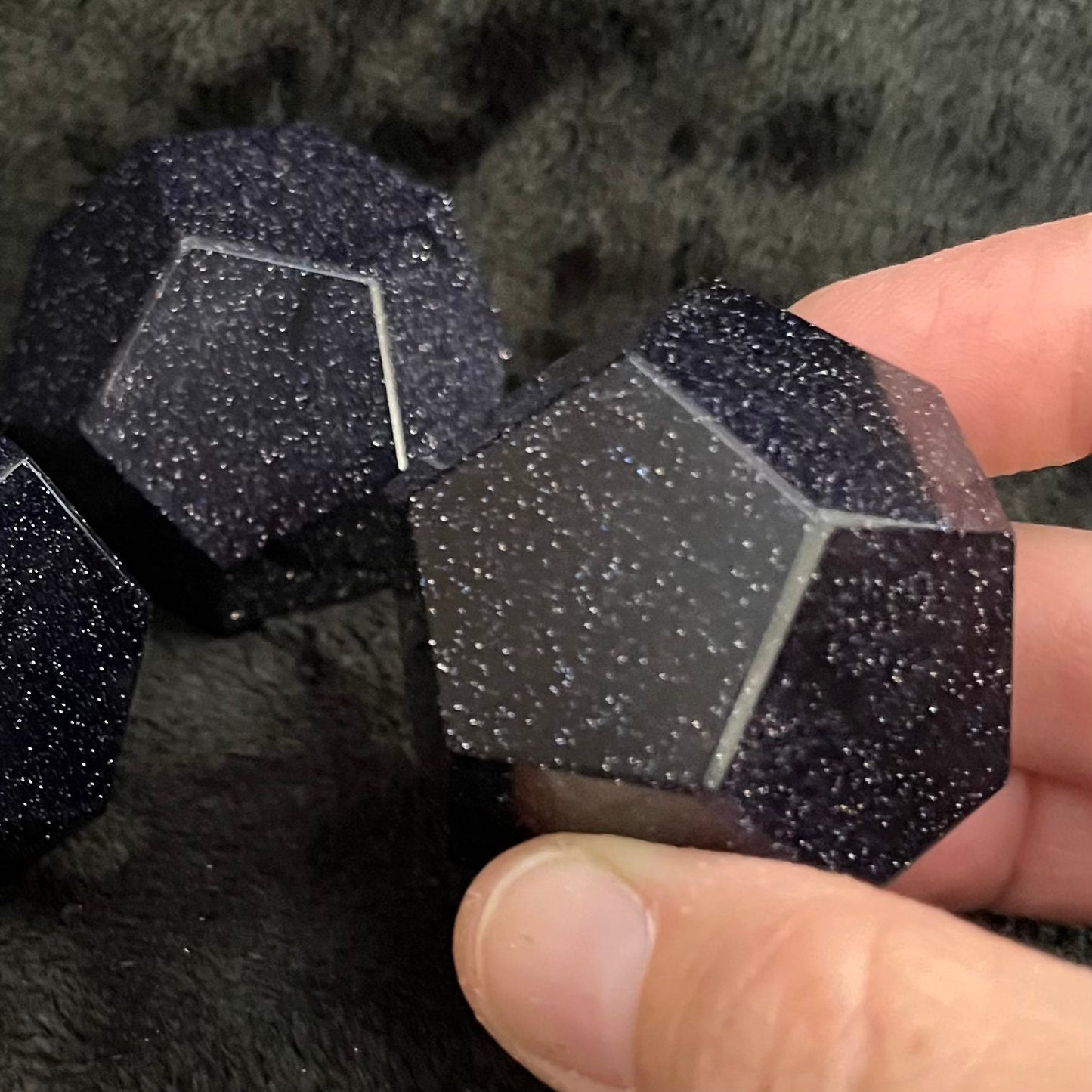 Blue Goldstone Dodecahedron (Approx. 45mm-55mm) 1467