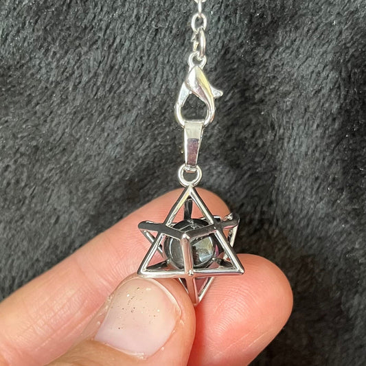 Hematite Merkaba Pendulum PND-0015