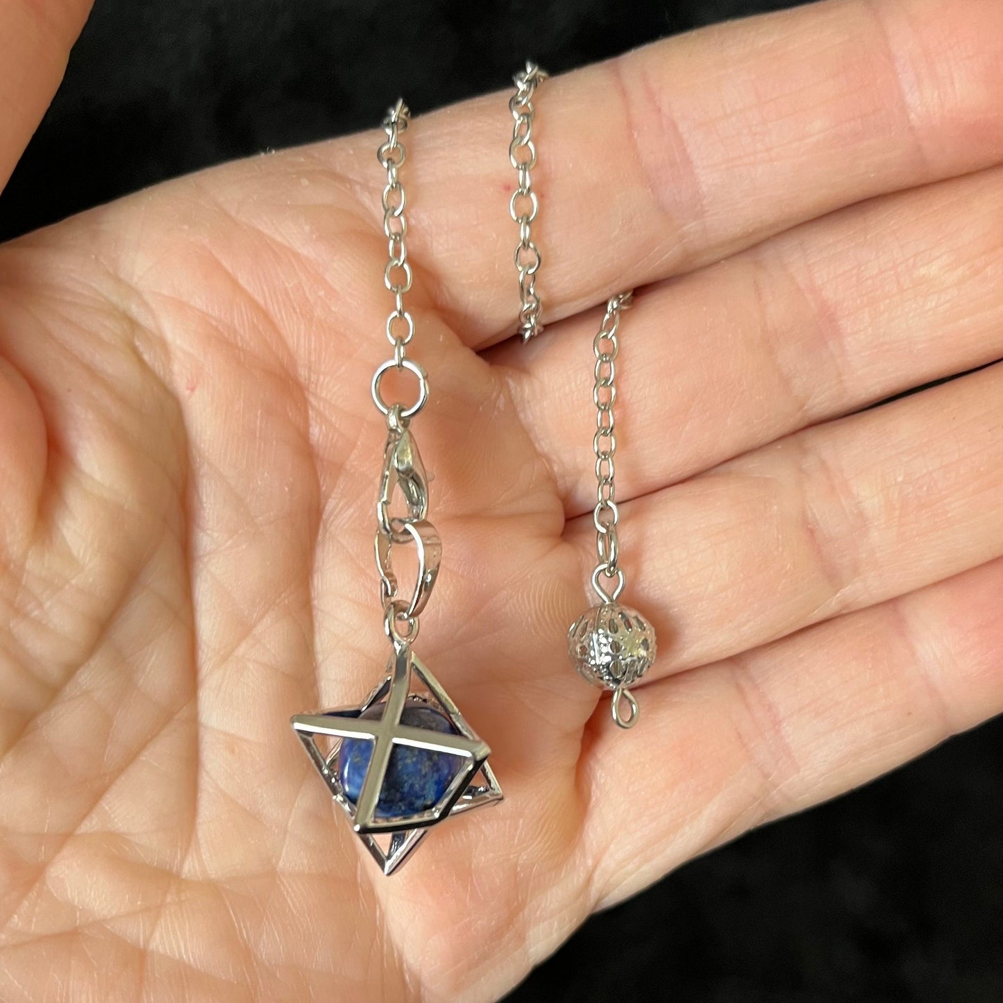 Lapis Lazuli Merkaba Pendulum PND-0029