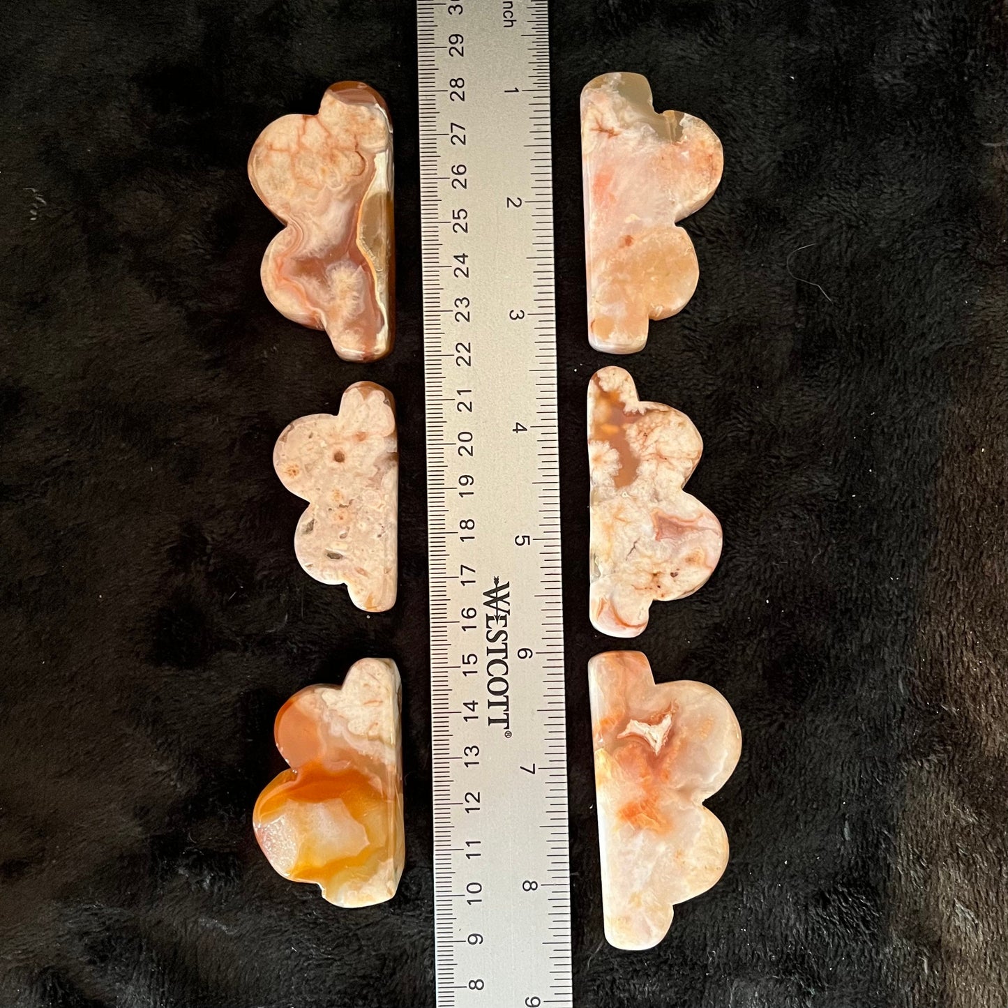 Flower Agate Cloud Carving (Approx 2”-2 1/2”) 0963