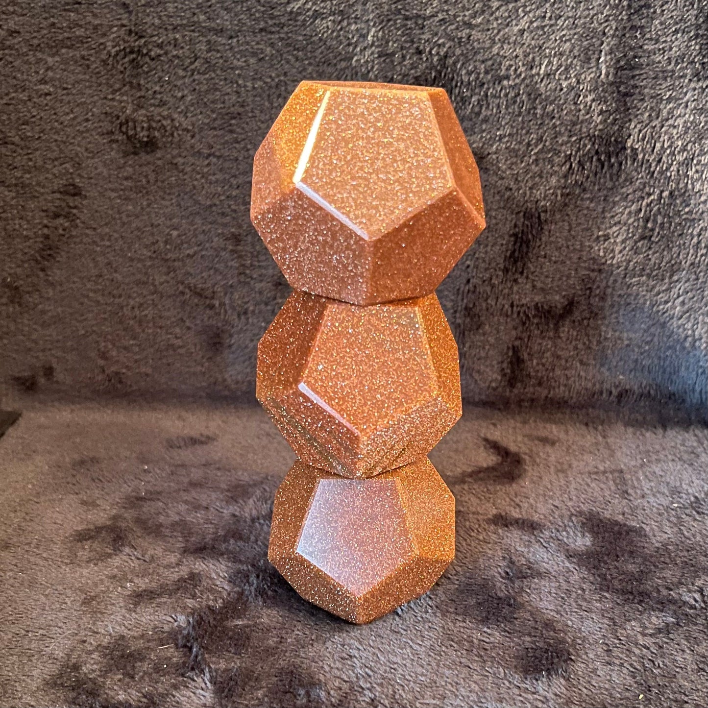 Goldstone Dodecahedron (Approx. 45mm-55mm) 1486