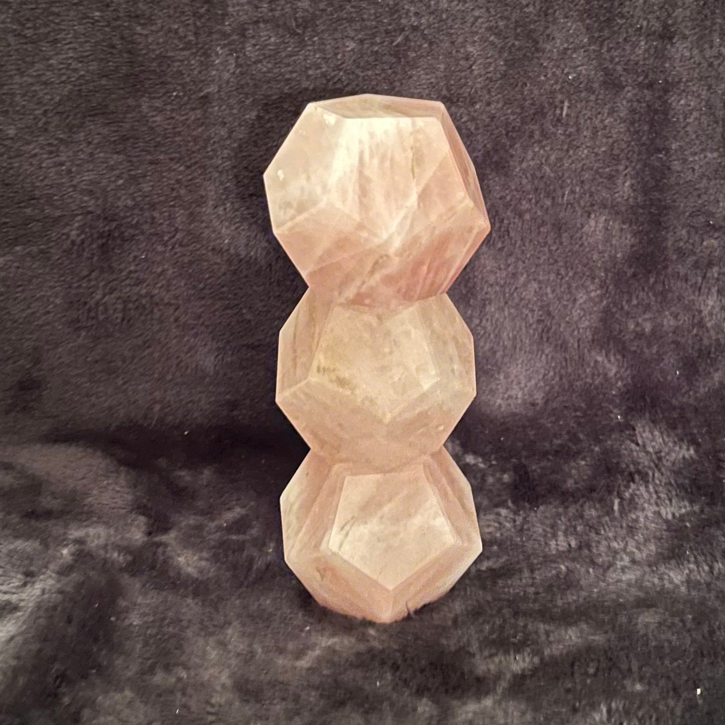 Rose Quartz Dodecahedron (Approx. 45mm-55mm) 1483