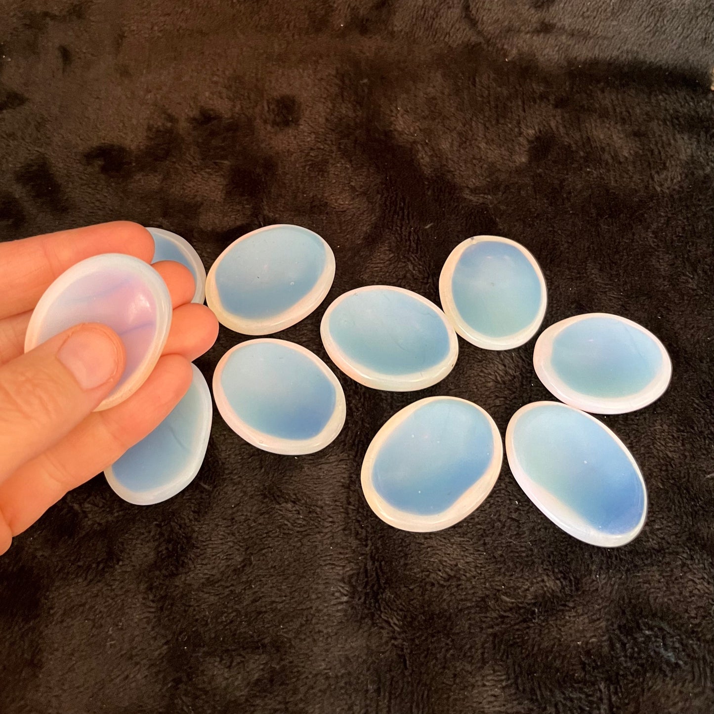 Opalite Worry Stone, Small, Handmade 1390