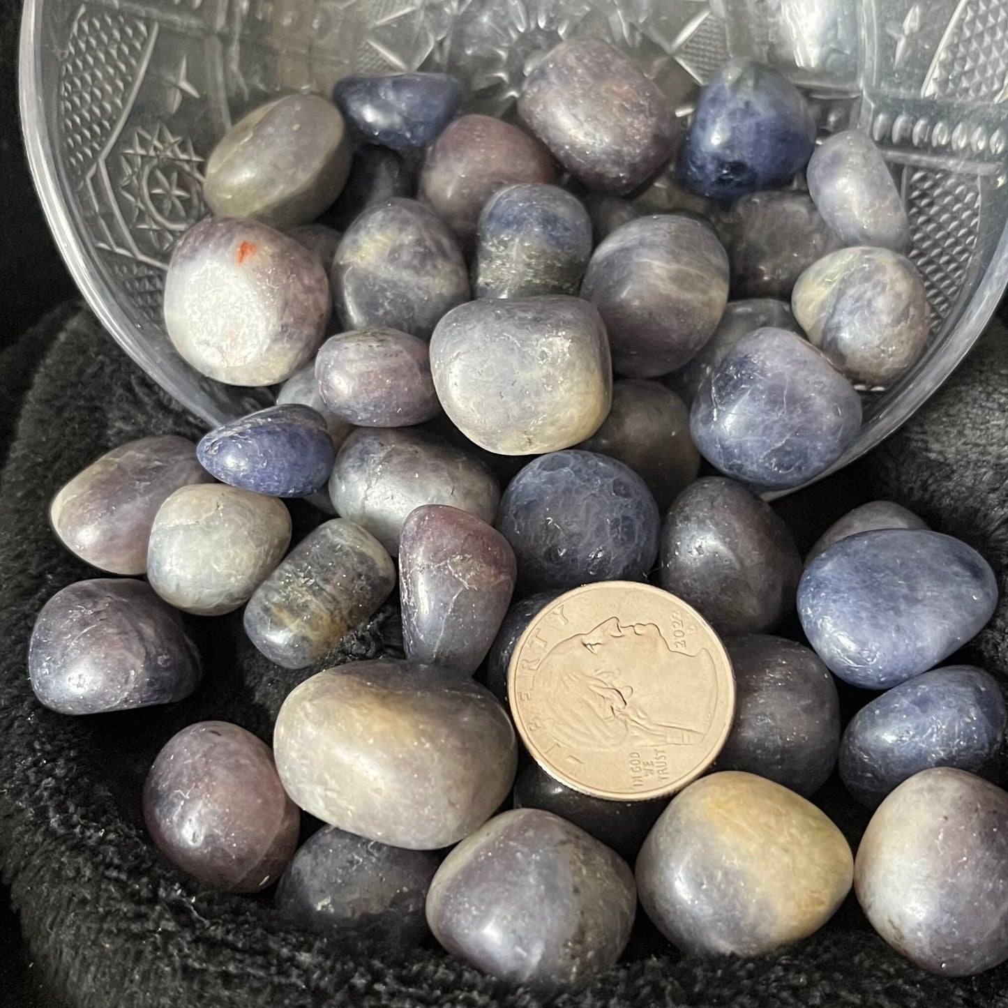 Iolite Tumbled Stone (Approx. 5/8”-3/4”) 1457