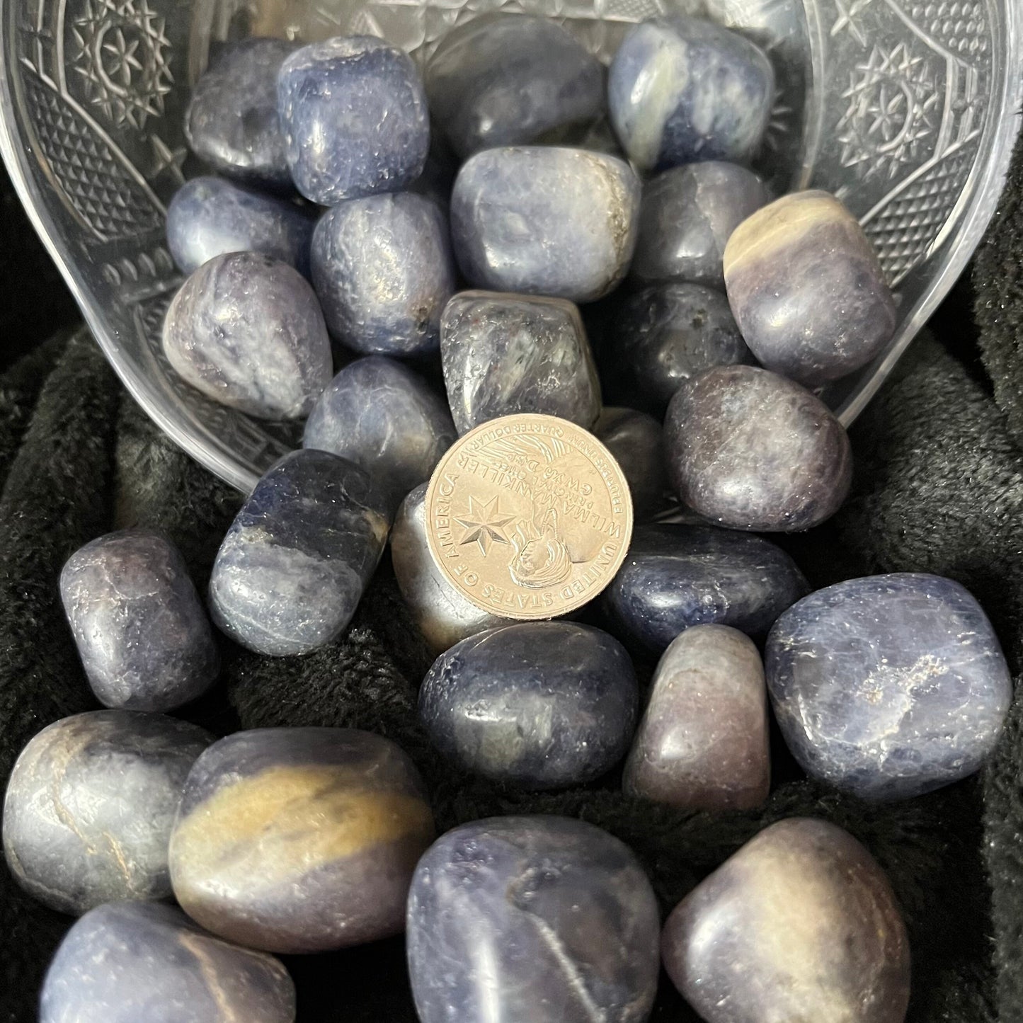 Iolite Tumbled Stone (Approx. 3/4”-1”) 1458