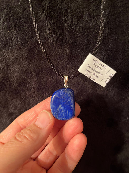 Lapis Lazuli Necklace with Black Cord NCK-2745