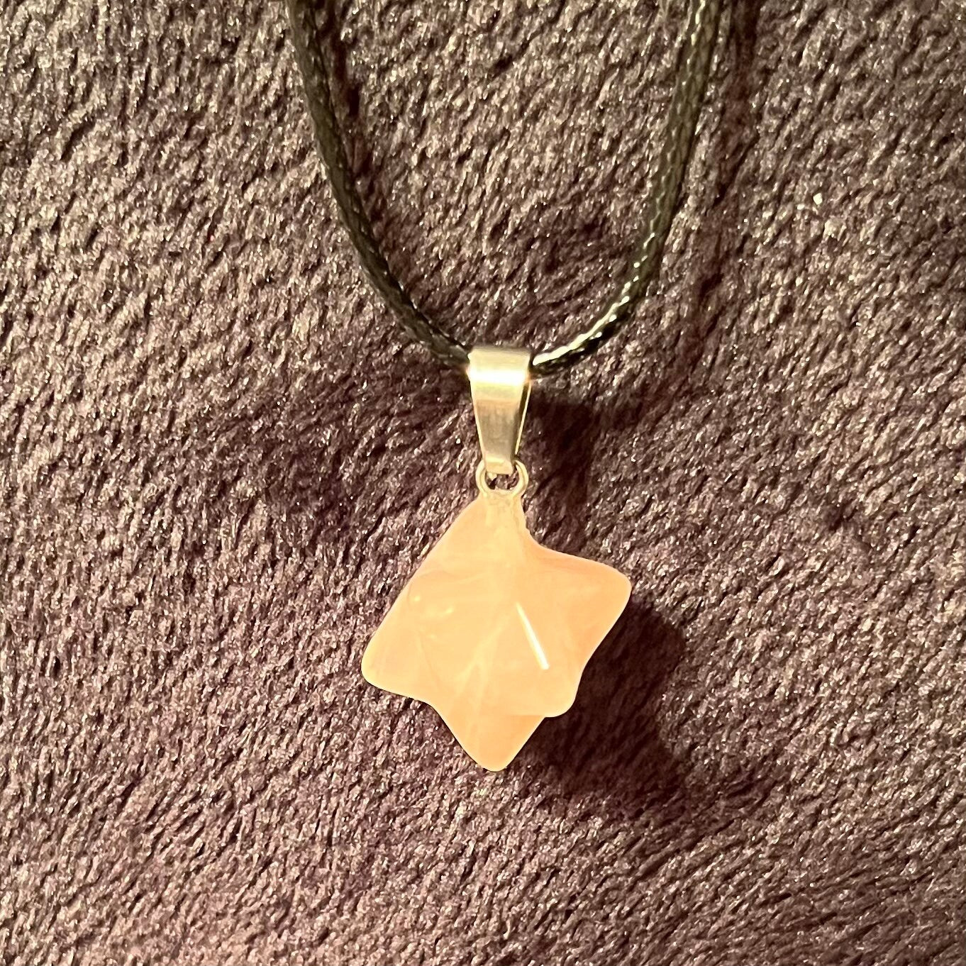 Rose Quartz Merkaba Necklace NCK-2763