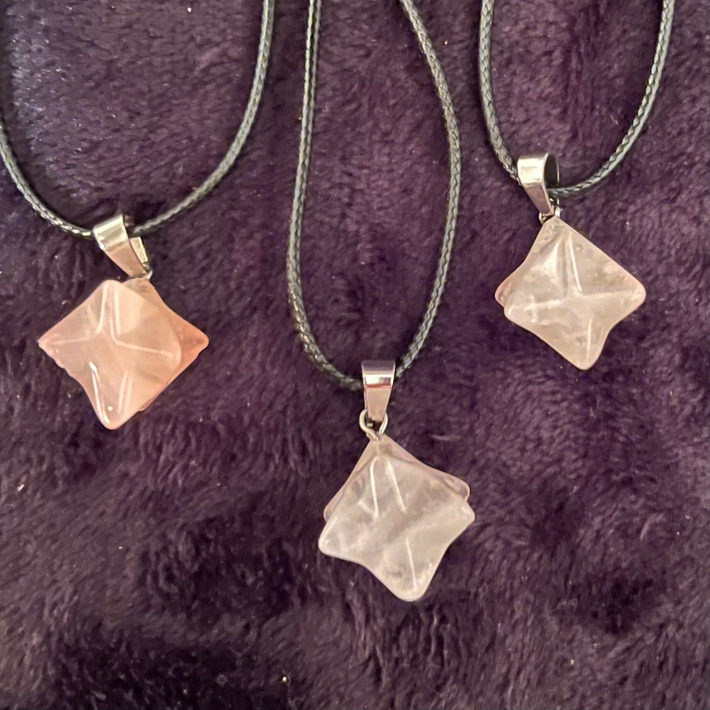 Rose Quartz Merkaba Necklace NCK-2763