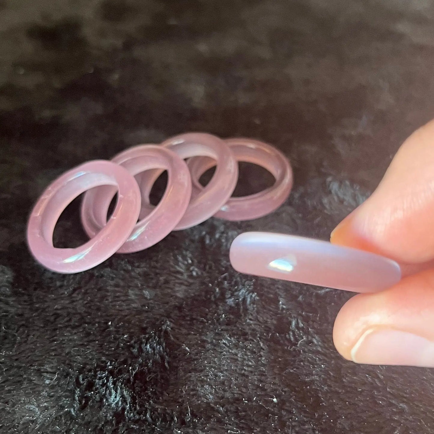 Light Purple Fiber Optic (Cats Eye) Ring Size 9 RNG-0090 Shop Wholesale Crystals
