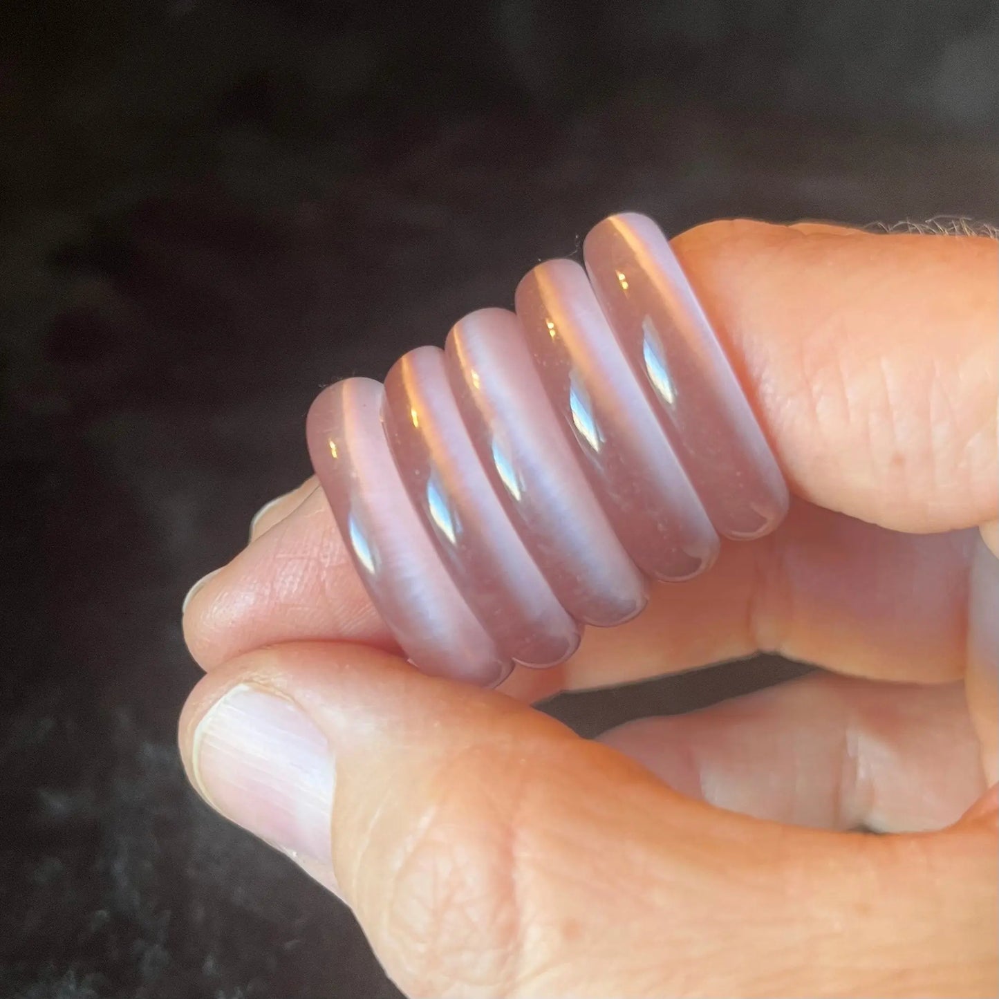 Light Purple Fiber Optic (Cats Eye) Ring Size 9 RNG-0090 Shop Wholesale Crystals