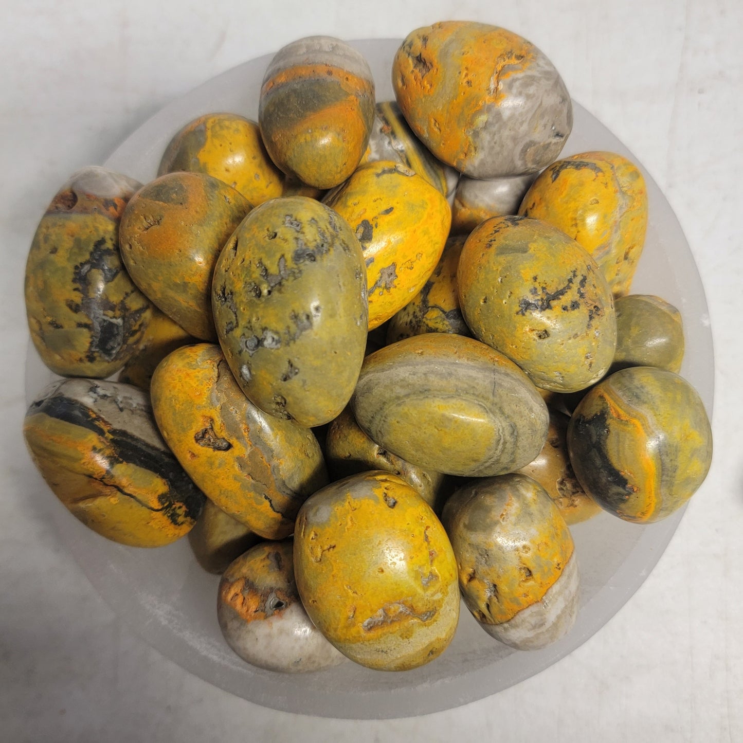 Bumblebee Jasper Tumbled Stone BIN-1462 (1 1/4”- 1 5/8”)