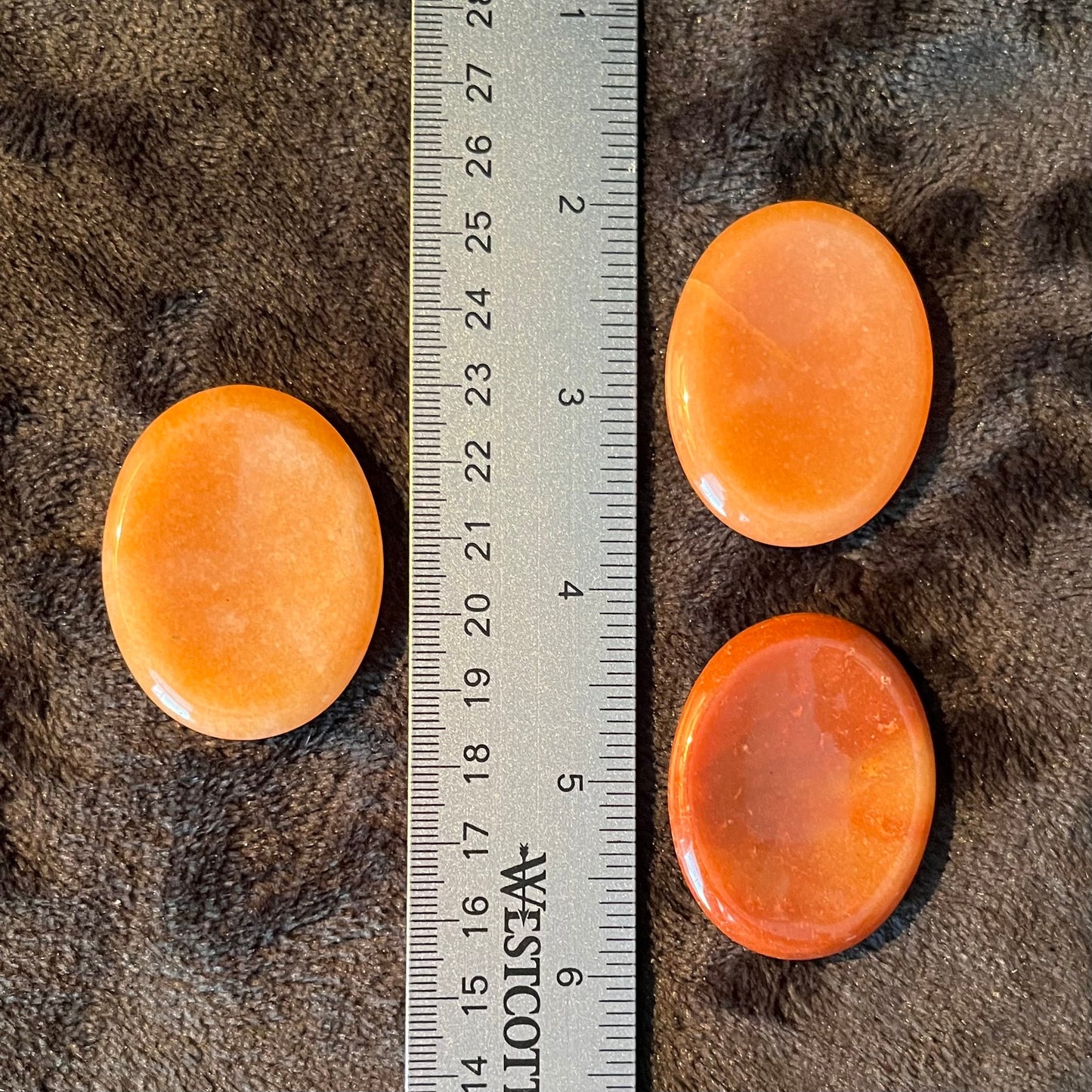 Red Aventurine Worry Stone (Approx. 1 3/4” X 1 3/8”) 1379