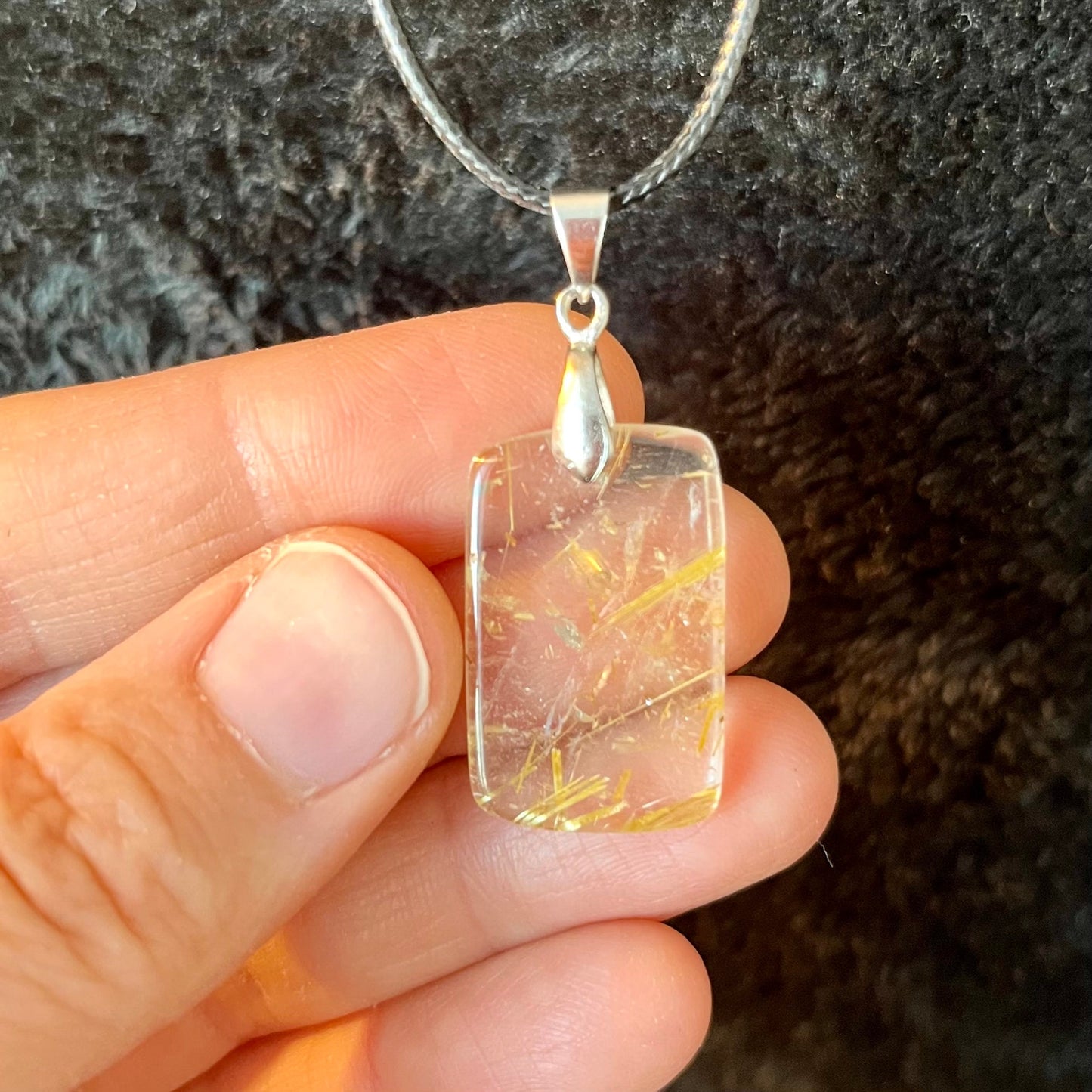 Golden Rutile Quartz Necklace   NCK-2767