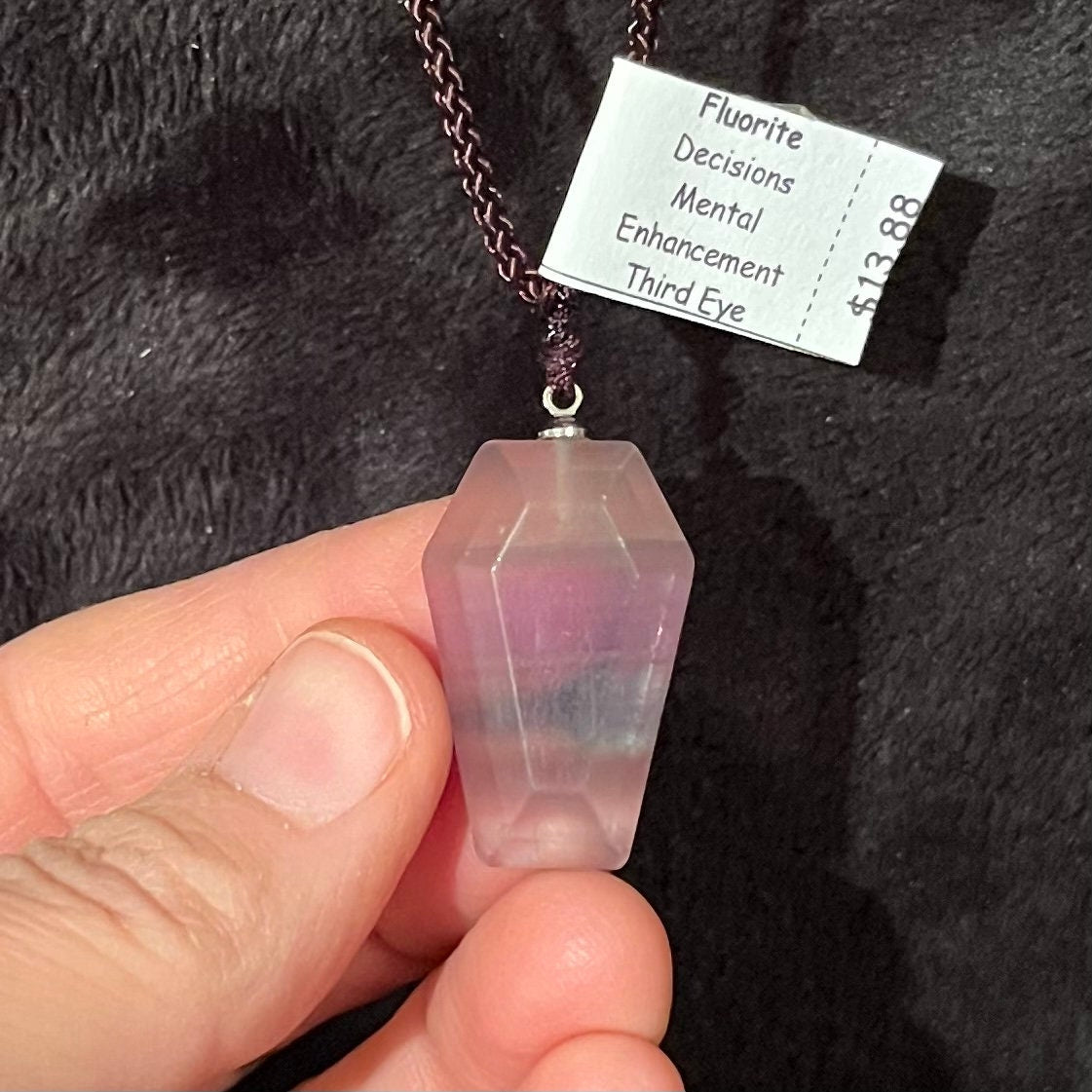 Fluorite Coffin Necklace NCK-2783