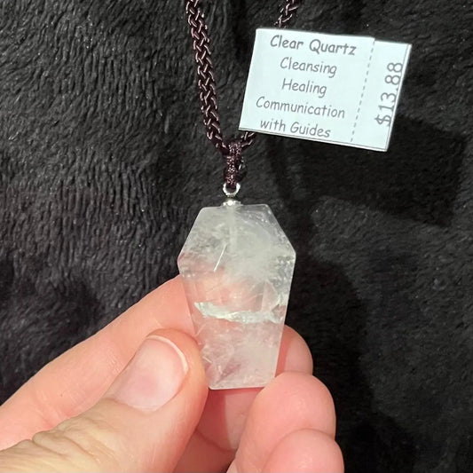Quartz Coffin Necklace NCK-2787 Shop Wholesale Crystals