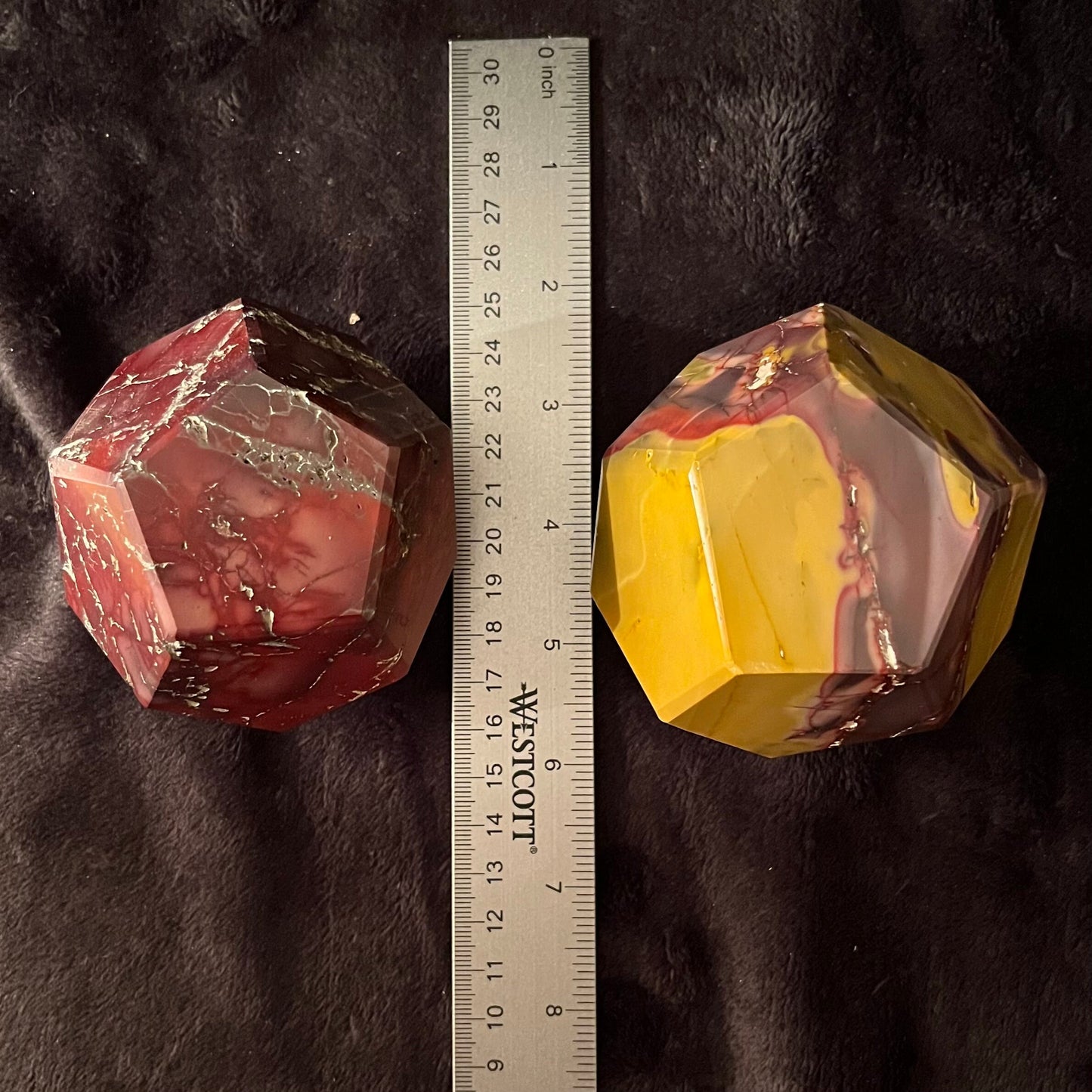 Mookaite Jasper Dodecahedron, Very Large (Approx. 80mm) F-0064