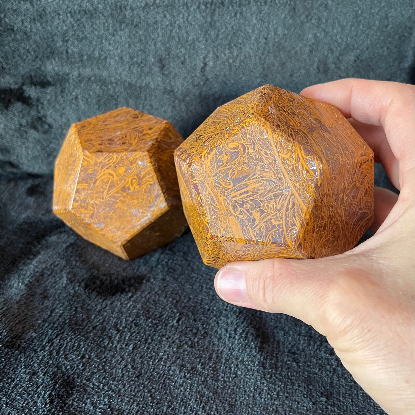 Miriam Jasper Dodecahedron, Very Large (Approx. 85mm) F-0065